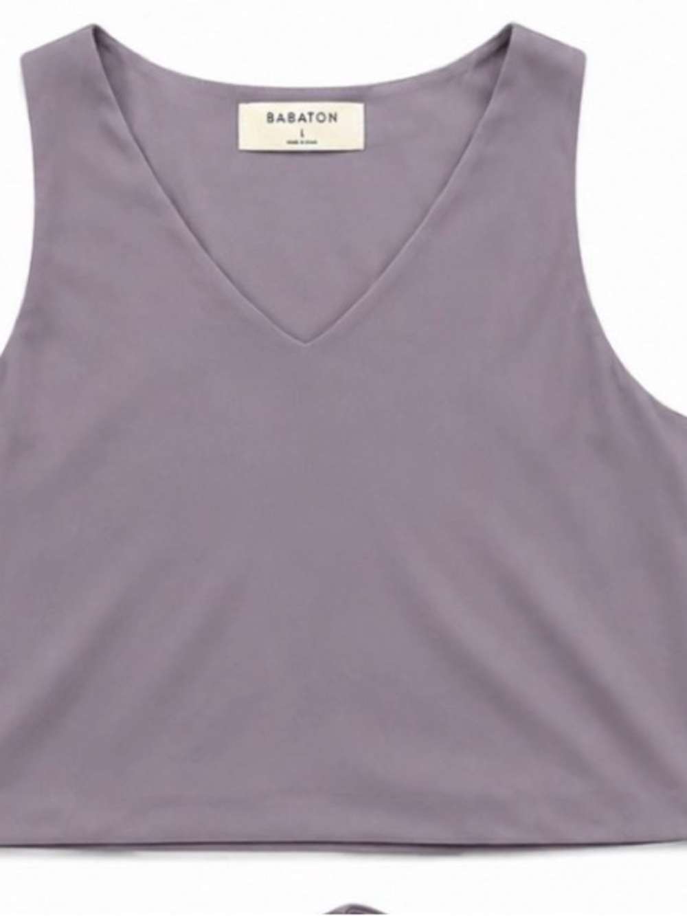 Babaton Soft Blue/Lavender V-Neck Tank